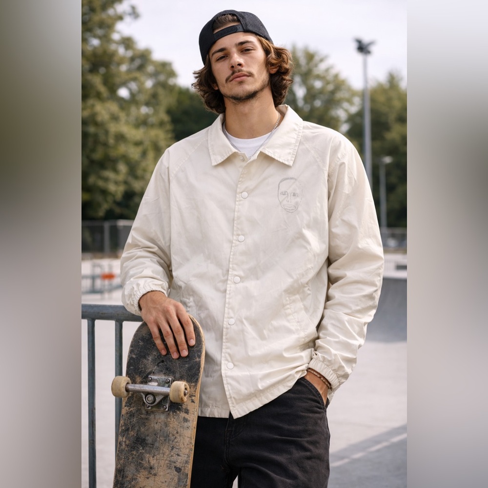 EARL SWEATSHIRT White Coaches Jacket
